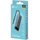 Tp Link Uh7020c Usb Type C 7 In 1 Hub, 4k Hdmi, Sd & Microsd Uhs I, Pd 100w, Usb 3.0, Plug & Play, Mac, Windows, Linux, Ipados, Ios, Android, Chrome - CompuMe